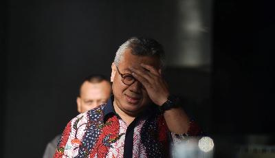 Ketua Komisi Pemilihan Umum RI, Arief Budiman di gedung Komisi Pemberantasan Korupsi, Jakarta, 28 Januari 2020. TEMPO/Imam Sukamto