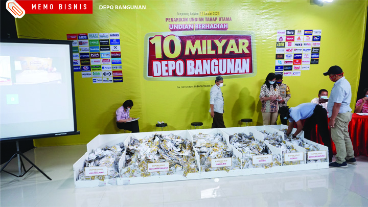  Depo  Bangunan  Gelar Penarikan Undian  Berhadiah Rp 10 