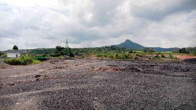 Scattered coal in the concession area belonging to Baramarta in Rantau Bakula village, Banjar Regency, January 25. 
Tempo/Diananta Putra