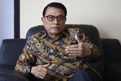Kepala Staf Presiden Moeldoko di Komplek Istana Kepresidenan, Jakarta, 10 Januari 2020. TEMPO/Subekti.
