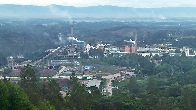 Pabrik Toba Pulp Lestari di Porsea, Sumatera Utara, Juli 2018./Indonesialeaks