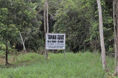 Konsesi milik Korindo Group yang tumpang tindih dengan lahan masyarakat adat di Kabupaten Boven Digoel, Provinsi Papua. Dok Yayasan Pusaka