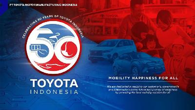 Logo 50 Tahun Toyota Indonesia