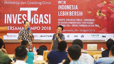Pelatihan Investigasi Bersama Tempo di Banjarmasin, Kalimantan Selatan, April 2018. tempoinstitute.com