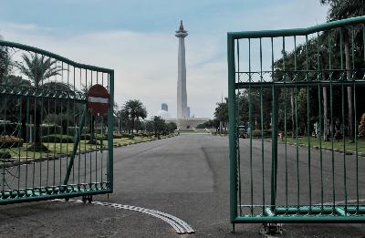 Suasana Monumen Nasional (Monas) di Jakarta, 22 Maret 2021. TEMPO/Hilman Fathurrahman W
