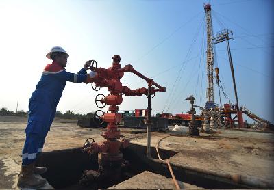 Lokasi pengeboran minyak di PT Pertamina EP Asset 3 Field Jatibarang, Indramayu, Jawa Barat, 2014. Dok Tempo/Dasril Roszandi