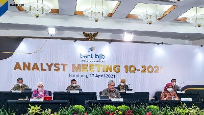 Analyst Meeting triwulan pertama 2021 Bank BJB.