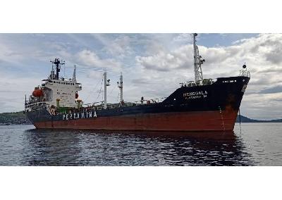 Kapal MT.Menggala yang operasikan Pertamina International Shipping mengangkut bahan bakar minyak (BBM) jenis Premium dan Solar. pertamina.com
