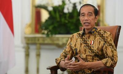 Presiden Joko Widodo saat menyampaikan pernyataan terkait hasil Tes Wawancara Kebangsaan (TWK), 17 Mei 2021. BPMI Setpres