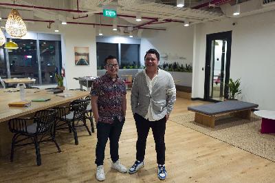 CTO & Co-Founder Happy5 Reydi Sutandang (kiri) dan CEO & Co-Founder Doni Priliandi. Dok.Happy5