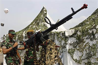 Pameran Alat Utama Sistem Persenjataan (Alutsista) TNI Angkatan Darat (AD) di Jakarta. TEMPO/Subekti