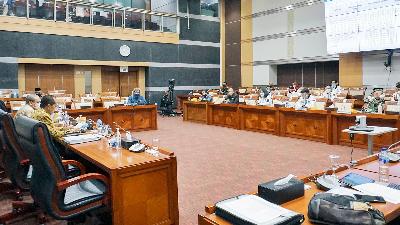 Rapat Kerja Kemenkominfo dan Komisi I DPR membahas RUU Perlindungan Data Pribadi, di kompleks Senayan, Jakarta, September 2020. kominfo.go.id