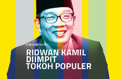 Berdasarkan hasil sejumlah survei, nama Gubernur Jawa Barat Ridwan Kamil masuk 10 besar calon presiden 2024. Masih di kisaran 5 persen.