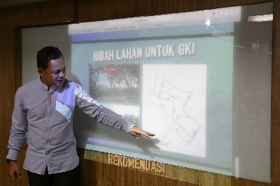 Wali Kota Bogor Bima Arya Sugiarto di Kantor redaksi TEMPO, Jakarta, 8 Juni 2021. TEMPO/M Taufan Rengganis