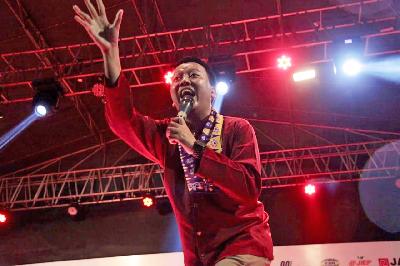 Penyanyi rap dan hiphop ala Betawi Muhammad Amrullah, alias Kojek Rap Betawi. (Dok. Pribadi)