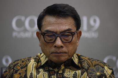 Kepala Staf Kepresidenan Moeldoko di Komplek Istana Kepresidenan, Jakarta, 17 Februari 2020. TEMPO/Subekti