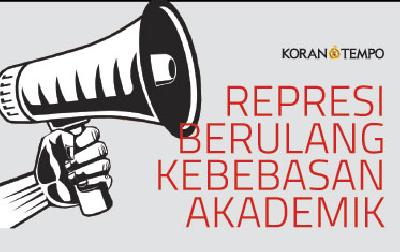SELAMA periode pemerintahan Presiden Joko Widodo, pemerintah berulang kali bertindak represif terhadap kegiatan mahasiswa.