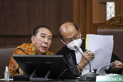 Djoko Tjandra di Pengadilan Tindak Pidana Korupsi, Jakarta, 17 Desember 2020.  ANTARA/M Risyal Hidayat