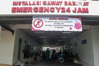 Instalasi gawat darurat  Rumah Sakit Umum Daerah Cengkareng di Jakarta Barat, 23 Juni 2021. TEMPO / Hilman Fathurrahman W