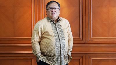 Menteri Riset dan Teknologi Bambang Brodjonegoro di Jakarta, Rabu, 1 Juli 2020. TEMPO/Muhammad Hidayat