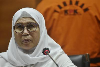Wakil Ketua KPK, Lili Pintauli Siregar di Gedung Komisi Pemberantasan Korupsi, Jakarta, 14 Juni 2021. TEMPO/Imam Sukamto