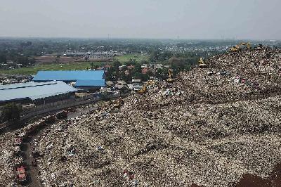 Tempat Pembuangan Sampah Terpadu (TPST) Bantargebang di Bekasi, Jawa Barat, 5 November 2019. ANTARA/Fakhri Hermansyah