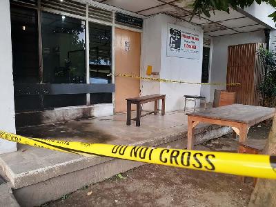 Kantor LBH Yogyakarta dilempari bom molotov, 18 September 2021. TEMPO/Shinta Maharani