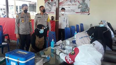 Vaccinations carried out by the Sumenep Police in East Java.
Sumenep Regional Police

