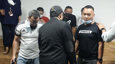 Para eks pegawai KPK yang dipecat, berkumpul di Jakarta, 5 Oktober 2021 TEMPO/ Kautsar Umaro Yanshuru