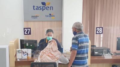 Pelayanan Taspen di Mall Pelayanan Publik Kota Banjarbaru, Kalimantan Selatan. Foto: taspen.co.id