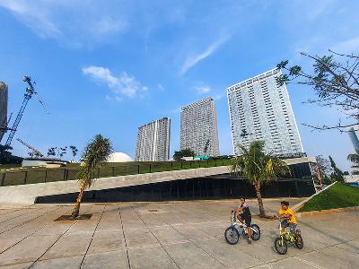 Taman Ismail Marzuki di Cikini, Jakarta, 23 Agustus 2021. TEMPO / Hilman Fathurrahman W