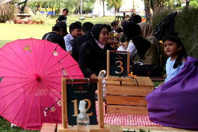 arga mengunjungi Taman Piknik Museum Satria Mandala di Jakarta, 20 Oktober 2021. TEMPO/ Magang/ Dwi Nur A. Y