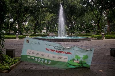 Suasana Taman Suropati di Jakarta, 22 Oktober 2021. Tempo/Hilman Fathurrahman W