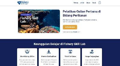 Tampilan laman Fishery Skill Lab. fisheryskill.id