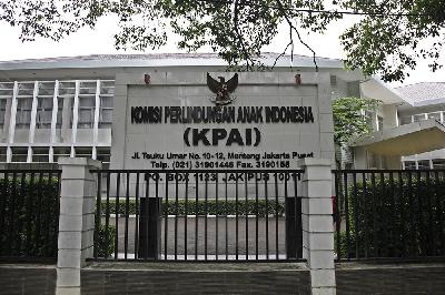Kantor Komisi Perlindungan Anak Indonesia di akarta. TEMPO/Subekti