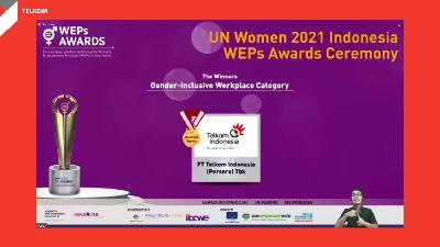 Penghargaan UN Women 2021 yang diberikan kepada PT Telkom Indonesia (Persero) Tbk.