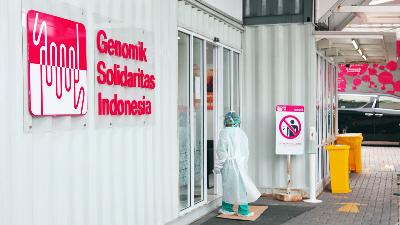 Ruangan Laboratorium Genomik Solidaritas Indonesia (GSI) Cilandak, Jakarta, 30 Oktober 2021. TEMPO/Dwi Nur A. Y
