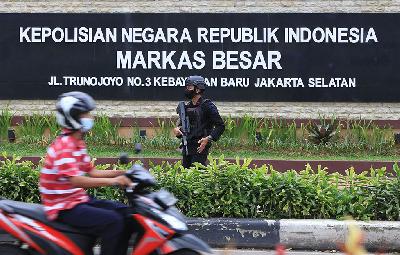 Markas Besar Kepolisian Republik Indonesia di Jakarta, 1 April 2021. TEMPO/Subekti.