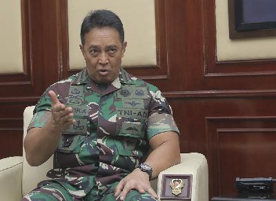 Kepala Staf TNI Angkatan Darat Andika Perkasa. TEMPO/Muhammad Hidayat