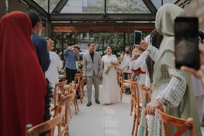 Pernikahan Anggita Widasari dan Johan Septiansyah di Little Collins, Bandung, Jawa Barat,  6 Juni 2021. Dok. Pribadi