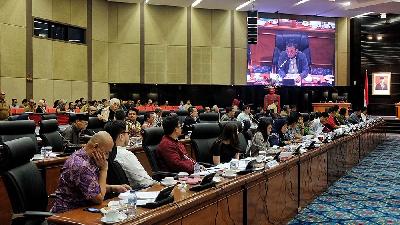 Suasana di Ruang Rapat Paripurna DPRD Provinsi DKI Jakarta, 2019. Tempo/Hilman Fathurrahman W