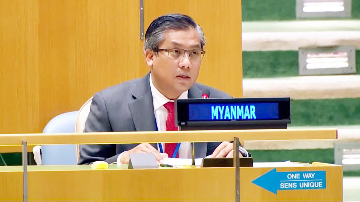 Kyaw Moe Tun wakil Myanmar di PBB. Twitter Ambassador Kyaw Moe Tun