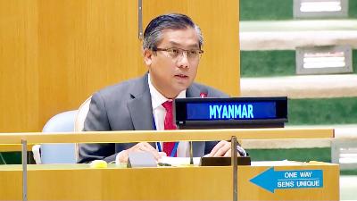Kyaw Moe Tun wakil Myanmar di PBB. Twitter Ambassador Kyaw Moe Tun