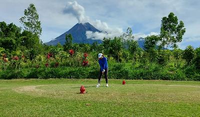 Maria Jessie di Merapi Golf, Yogyakarta, Jawa Tengah, 2020. Dok. Pribadi