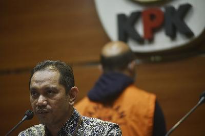 Wakil ketua KPK, Nurul Gufron di gedung Komisi Pemberantasan Korupsi, Jakarta, 11 November 2021. TEMPO/Imam Sukamto
