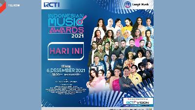Banner Indonesia Music Awards 2021.