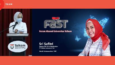 Sri Safitri resmi ditetaptapkan sebagai Presiden dari Forum Alumni Universitas Telkom (FAST) dalam Rapat Umum Anggota (RUA), pada 4 Desember 2021.