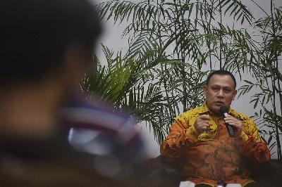 Ketua KPK Firli Bahuri di gedung Komisi Pemberantasan Korupsi, Jakarta, 19 November 2021. TEMPO/Imam Sukamto