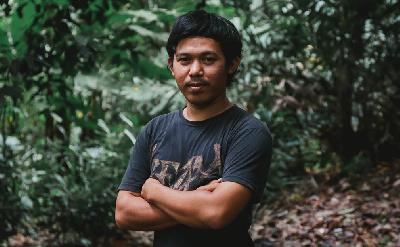 Pendiri River Ranger Jakarta, Syafiq Harpi di kawasan Condet, Jakarta, 7 Desember 2021. TEMPO/M Taufan Rengganis