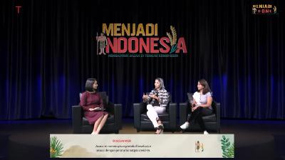 Sesi  diskusi acara Menjadi Indonesia: Membangun Jalan di Tengah Krisis Ekonomi, MInggu, 5 Desember 2021.